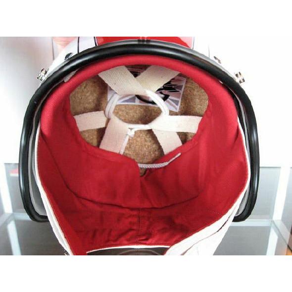 【DBMSオリジナル】STADIUM PROJECT 3 Type / ROCKET 3（ロケット3）WHITE×RED (WH LINE TAPE)  UK復刻ヘルメット |  | 04