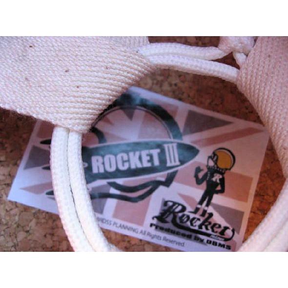【DBMSオリジナル】STADIUM PROJECT 3 Type / ROCKET 3（ロケット3）WHITE×RED (WH LINE TAPE)  UK復刻ヘルメット |  | 05