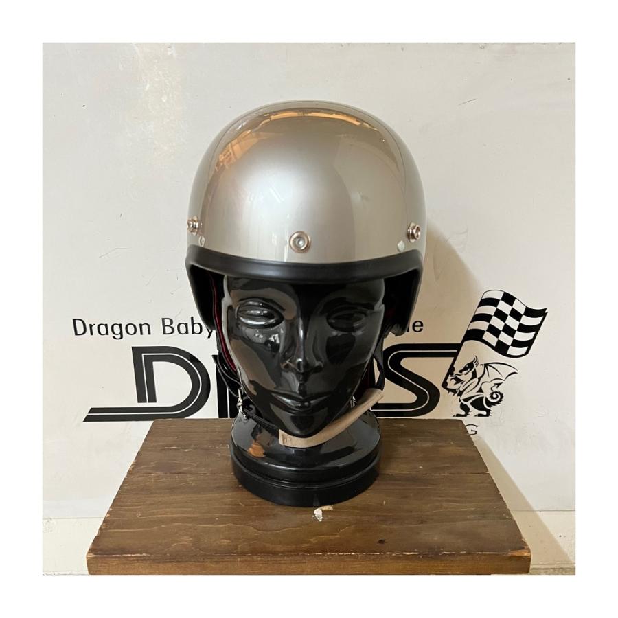 Everoak ジェットヘルメット シルバー DBMSオリジナル】ROCKET CLUB Silver (Snap Button) ロケットクラブ