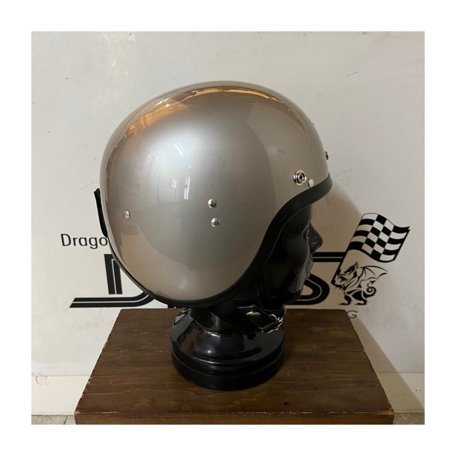 Everoak ジェットヘルメット シルバー DBMSオリジナル】ROCKET CLUB Silver (Snap Button) ロケットクラブ