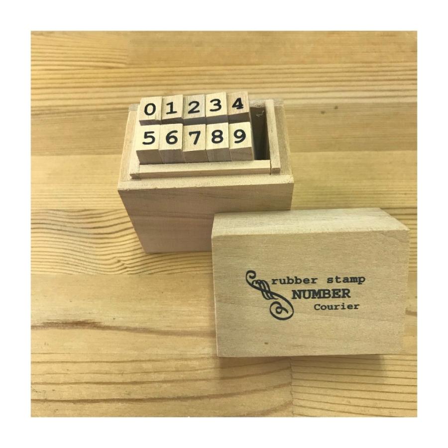 売り切れました！アウトレット品50％OFF！ウッドボックススタンプ　ナンバー　【ネコポス便不可×】 |  | 01