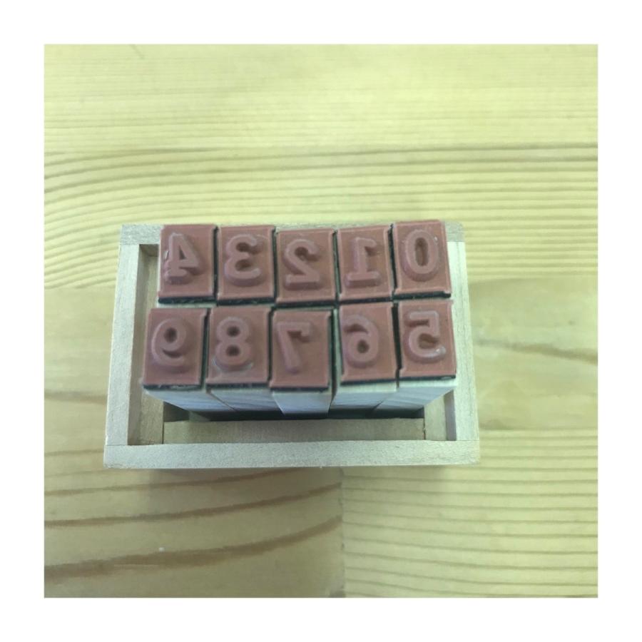 売り切れました！アウトレット品50％OFF！ウッドボックススタンプ　ナンバー　【ネコポス便不可×】 |  | 02