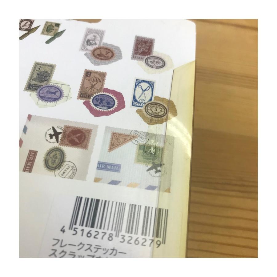 売り切れました！アウトレット品70％OFF! スクラップホリック・フレークステッカー  切手 |  | 03