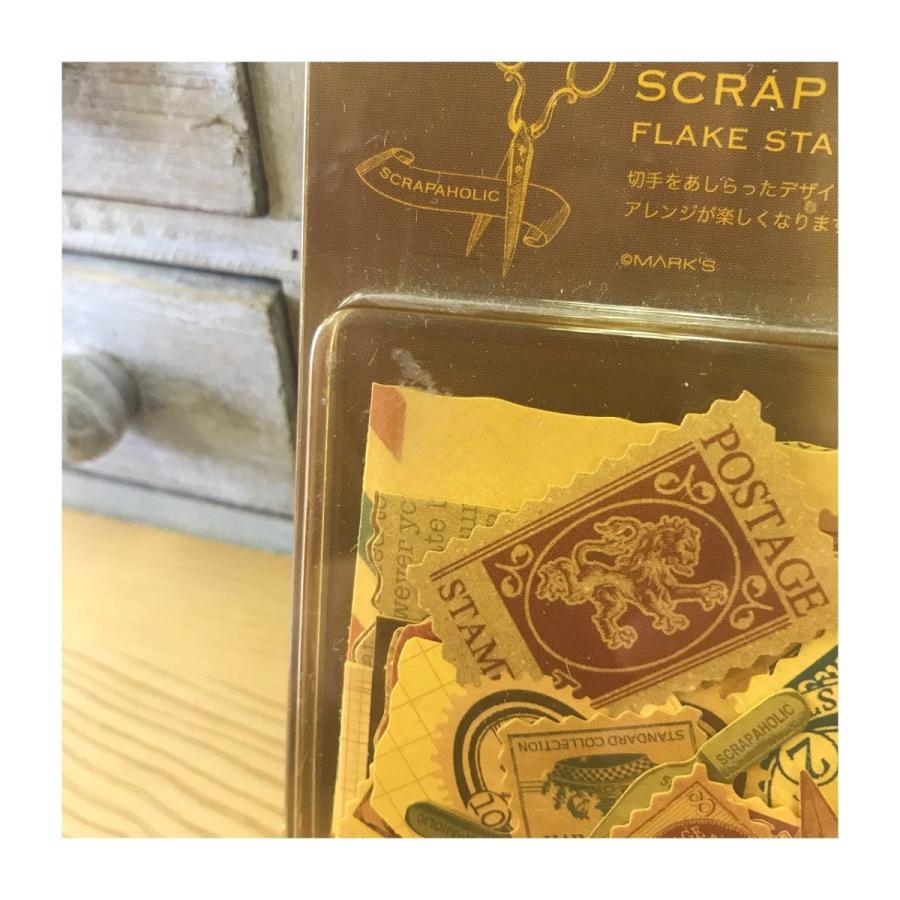 売り切れました！アウトレット品70％OFF! スクラップホリック・フレークステッカー  切手 |  | 05
