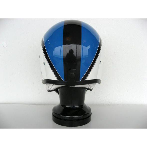 【DBMSオリジナル】SPACE ROCKET WHITE×BLUE FLASH スペースロケット ホワイト×ブルーフラッシュ UK復刻ヘルメット 3rdタイプ |  | 02