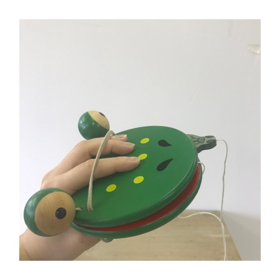 アウトレット品70％OFF! 木のおもちゃ パックン！カエル【ネコポス便不可×】 |  | 02