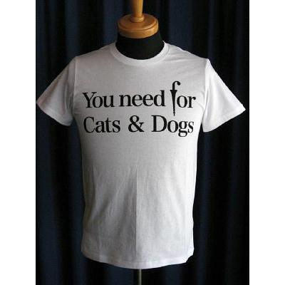 【期間限定 在庫限り50%OFF!!!】WesT EnD ウエストエンド Cats & DogsT-shirts WT-3 | 