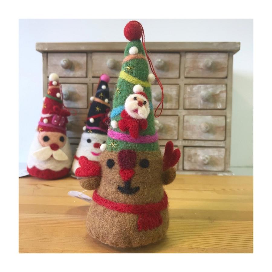 スノーマンとトナカイはラスト1点！Mococo フェルトオーナメントモビール　単品【ネコポス便不可×】 |  | 07