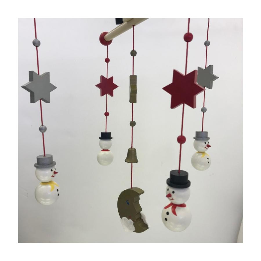 クリスマス ウッドモビール スノーマン【ネコポス便不可×】 |  | 07