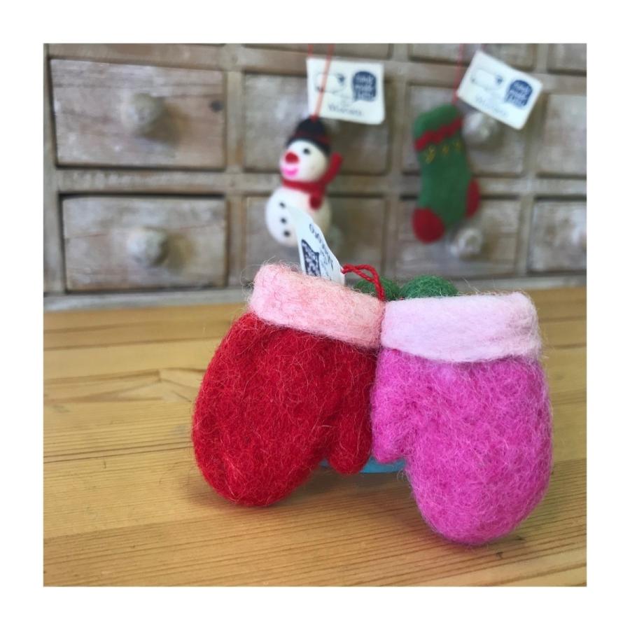 Mococo フェルトオーナメント・クリスマス・モココ 手袋【単品】【ネコポス便可〇】 |  | 02