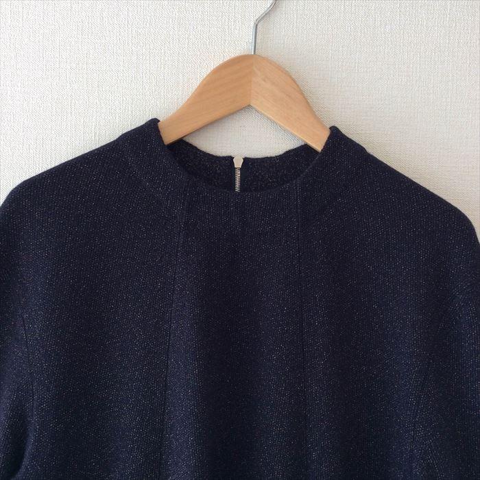 Drawer ドゥロワー ニットワンピース ネイビーラメ ａライン フリンジ ラメ ドロワー ユナイテッドアローズ セレクト 大人 40代 C0403y004 ブランド古着db 通販 Yahoo ショッピング