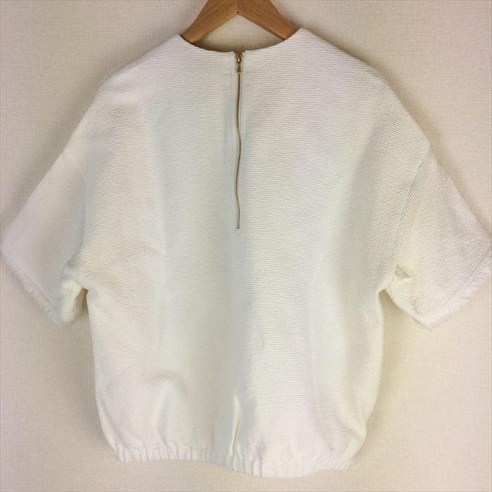 新品未使用】 ドゥロワー フリンジスリーブダブルポケットブラウス 