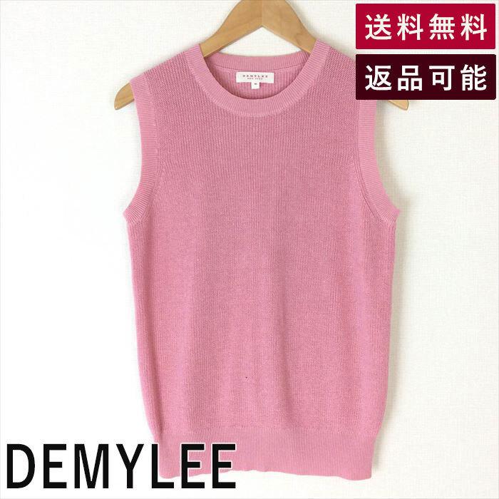 デミリー DEMYLEE ノースリーブニット ローズピンク 未使用 サイズXS 