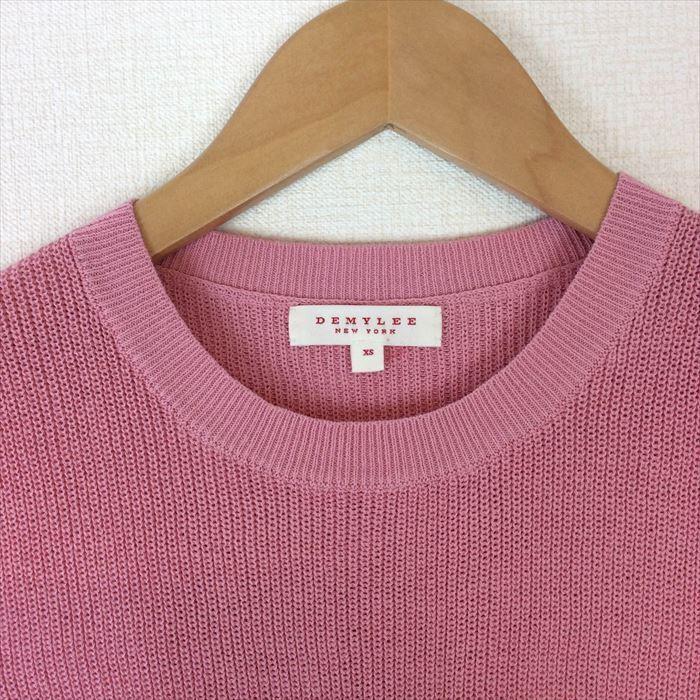 デミリー DEMYLEE ノースリーブニット ローズピンク 未使用 サイズXS 
