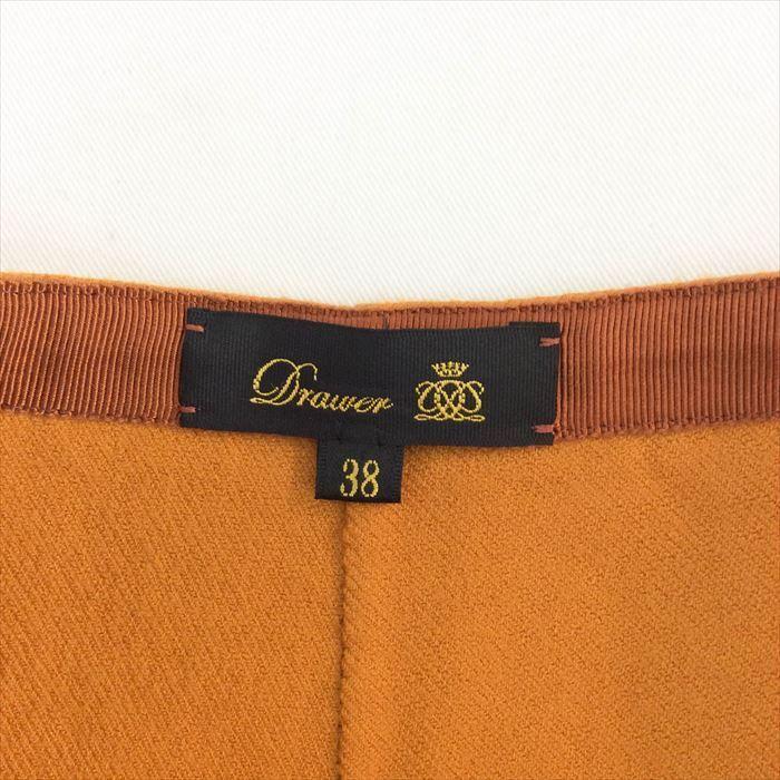 ドゥロワー Drawer スカート オレンジ 秋冬 ラップスカート 38  