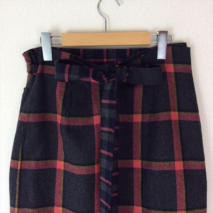 DRAWER ドゥロワー Drawer スカート リバーシブルチェックスカート