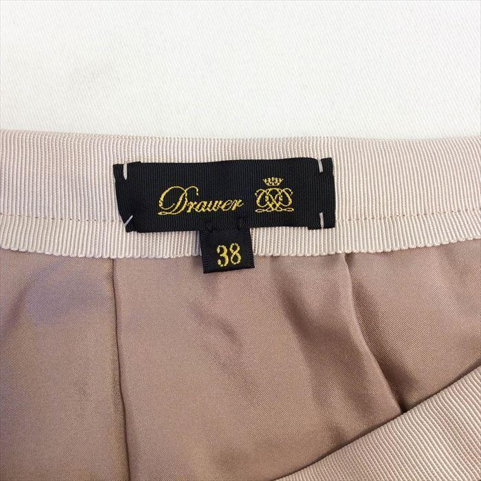 ドゥロワー Drawer スカート カラミレースギャザーロングスカート  