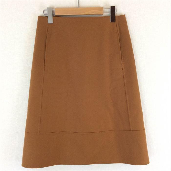 DRAWER ドゥロワー Drawer スカート ブラウン フレア マスタード  