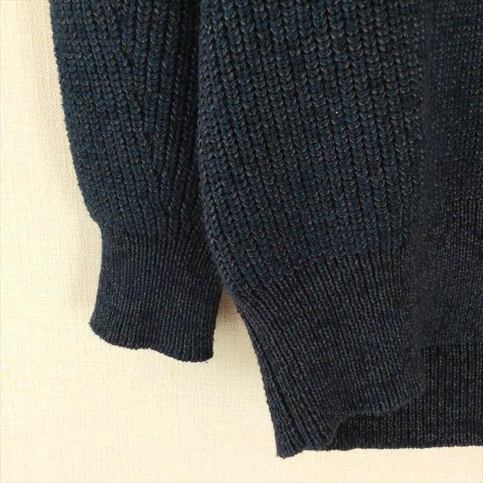 ドゥロワー Drawer ニットカーディガン 7G畦編みカーディガン ネイビー  