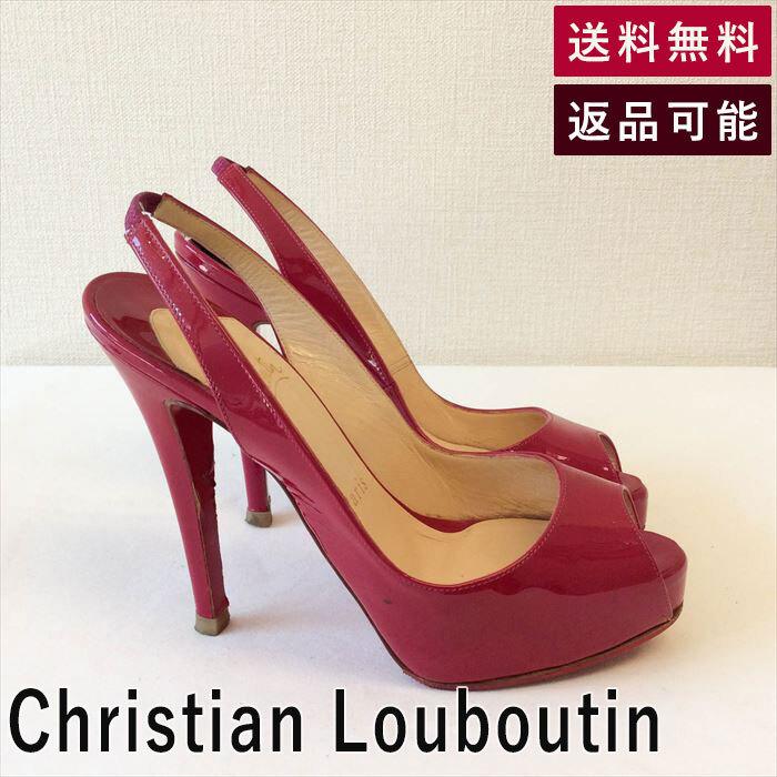 クリスチャンルブタン Christian Louboutin 靴 ピンク ハイヒール サイズ34 1/2 エナメル パテント F0218I002-F0228 中古 古着｜dbshop2019