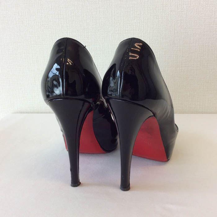 ルブタン　ブラックエナメルハイヒール Christian Louboutin ブラック エナメル ハイヒール