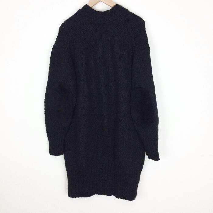 Drawerドゥロワームートンパッチロングカーディガン1ニットボア