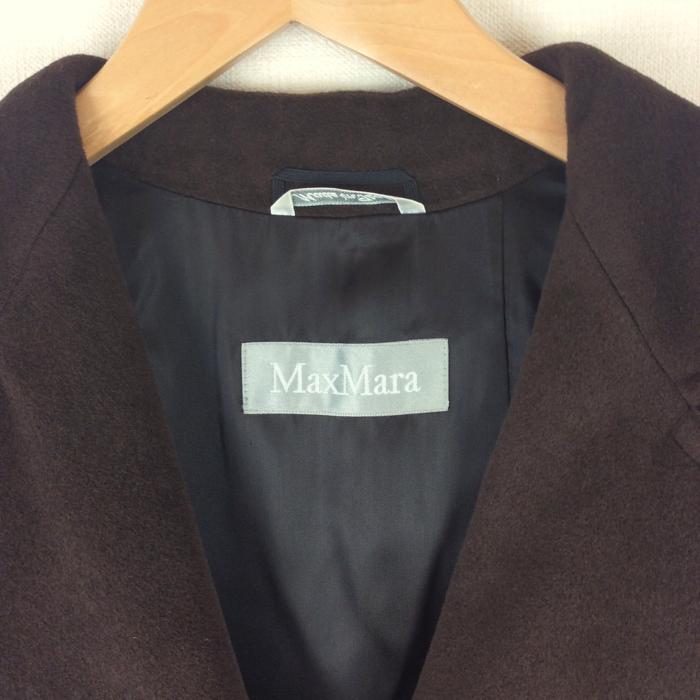 Max Mara 高級スエードノーカラージャケット マックスマーラ Max Mara 高級スエードノーカラージャケット マックスマーラ