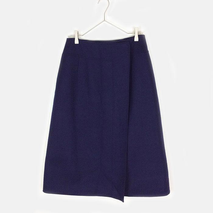 ドゥロワー Drawer スカート ウールケヌキラップスカート 台形  