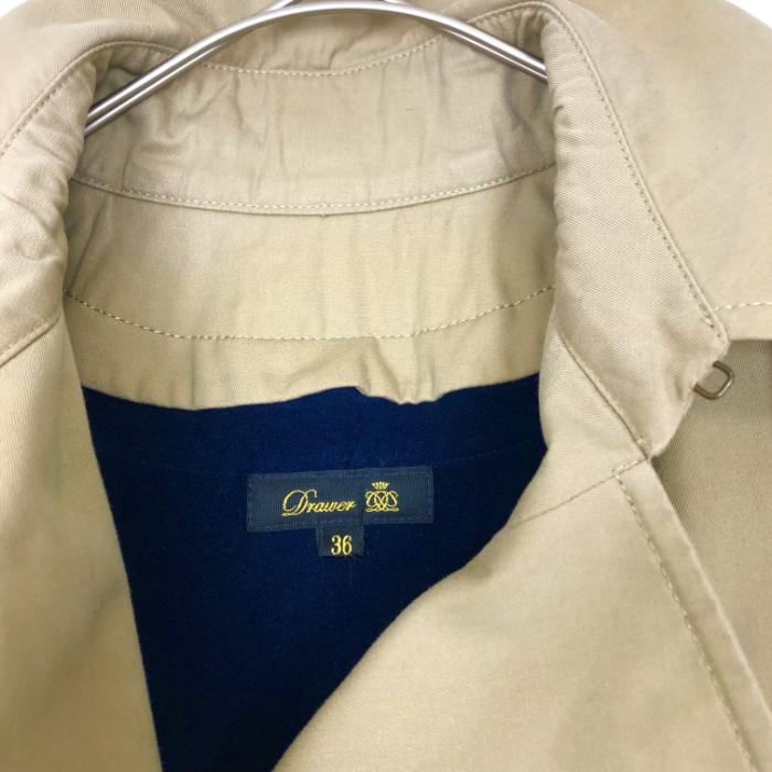 ドゥロワー トレンチコート ロング丈 アンゴラライナー付 ベルト ベージュ 36 ドゥロワー トレンチコート ロング丈 アンゴラライナー付 ベルト