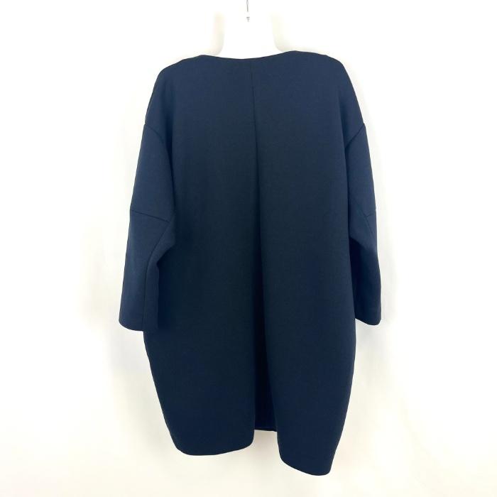 バーニーズニューヨーク BARNEYS NEW YORK ノーカラーコート ポンチ 