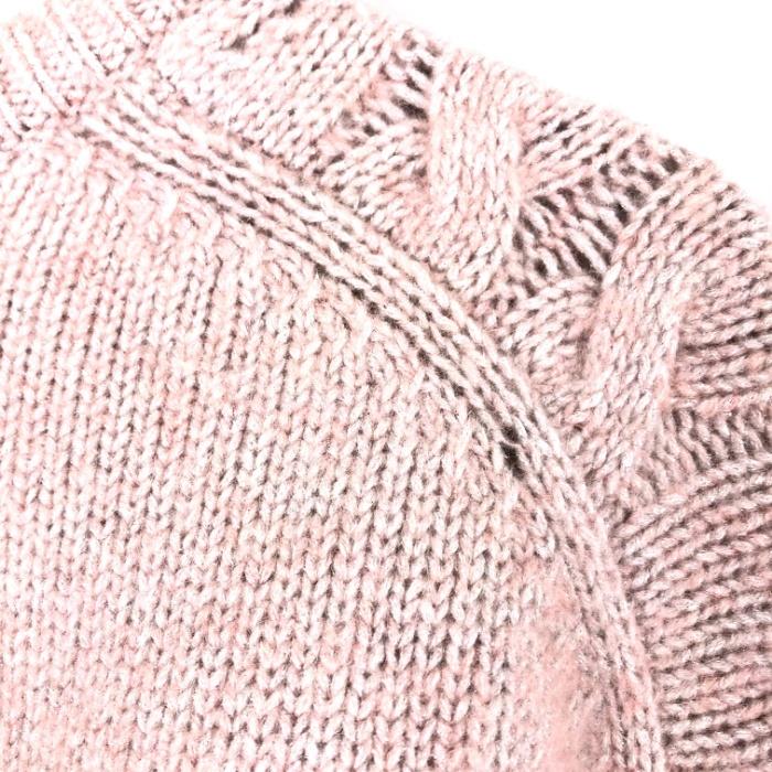 ドゥロワー Drawer カシミアニット 3Gケーブル編み クルーネックニット  