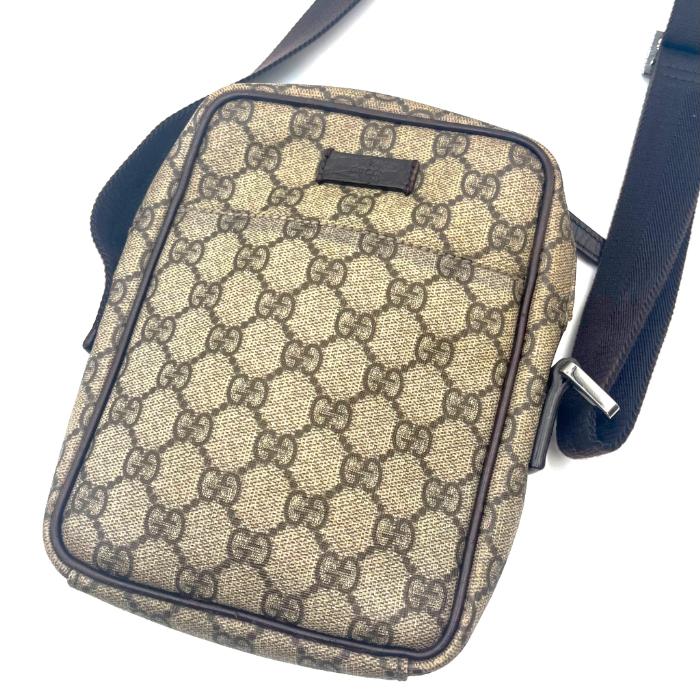グッチ GUCCI ショルダーバッグ ポシェット GGスプリーム 斜め掛け 