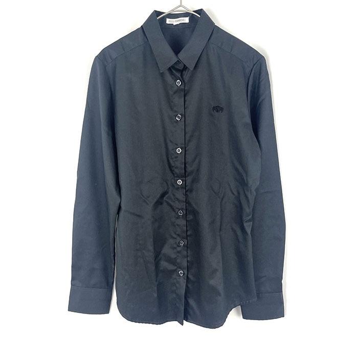 ナラカミーチェ NARACAMICIE ブラウス シャツ 長袖 ロゴ刺しゅう 光沢