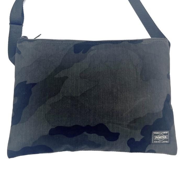 ポーター PORTER ショルダーバッグ カモフラ柄 迷彩 薄型  