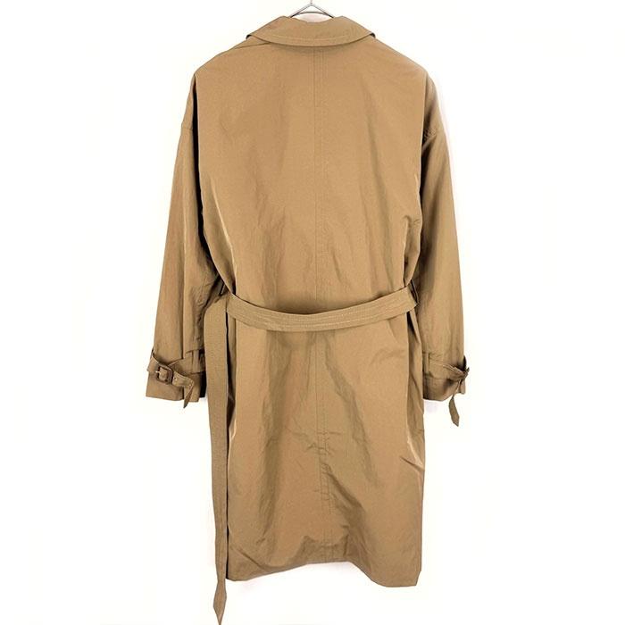 美品✨BALLSEY ボールジィ　シルクウール　ロングトレンチコート　38 M ボールジィ BALLSEY トレンチコート スプリングコート ベルト付き
