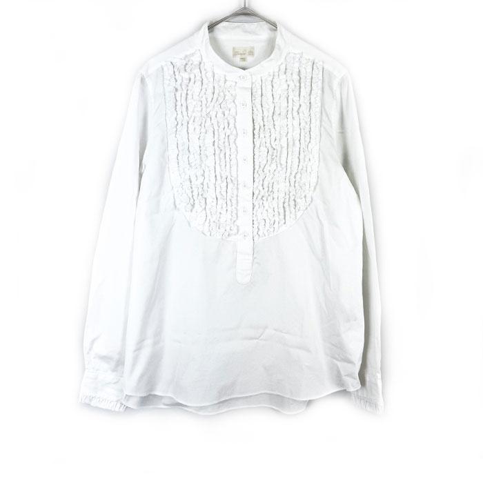 ドゥロワー Drawer ビエラフロントフリルブラウス プルオーバー  