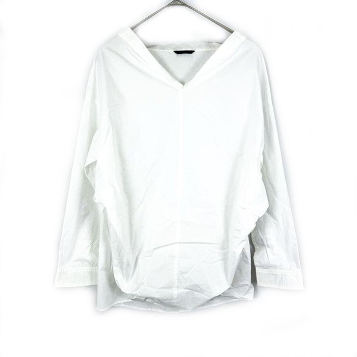MUSE Deuxieme Classe WISH Vネックプルオーバー 白 ドゥーズィエムクラス Deuxieme Classe Vネックブラウス プルオーバー
