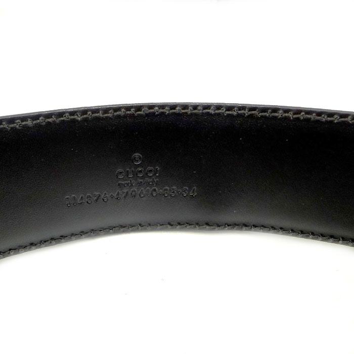 グッチ GUCCI ベルト グッチシマ GGバックル デボス加工 ロゴ型押し