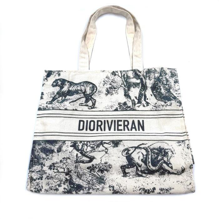 新品　ディオール DIOR ノベルティトートバッグ 動物柄 キャンバス生地 ディオール DIOR ノベルティトートバッグ 動物柄 キャンバス生地