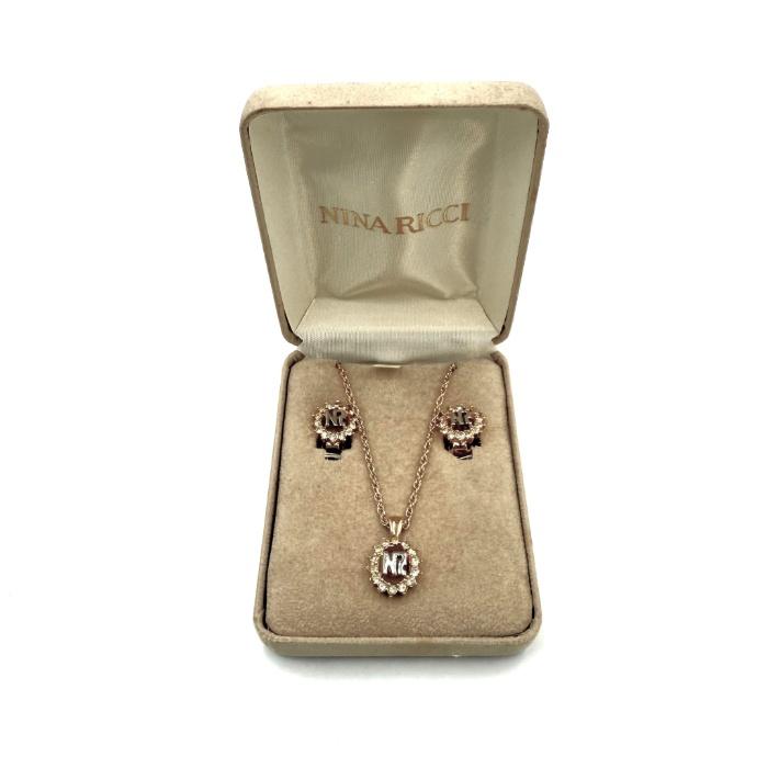 ニナリッチ NINA RICCI ネックレス イヤリングセット ストーン