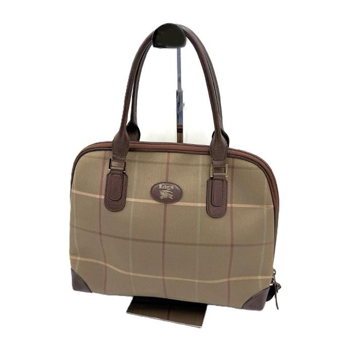 バーバリー BURBERRY ハンドバッグ タマムシ チェック柄 レトロ 