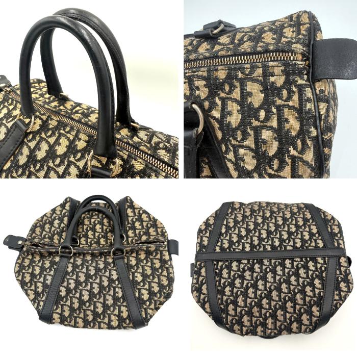 ディオール DIOR ミニボストンバッグ トロッター ロゴ総柄