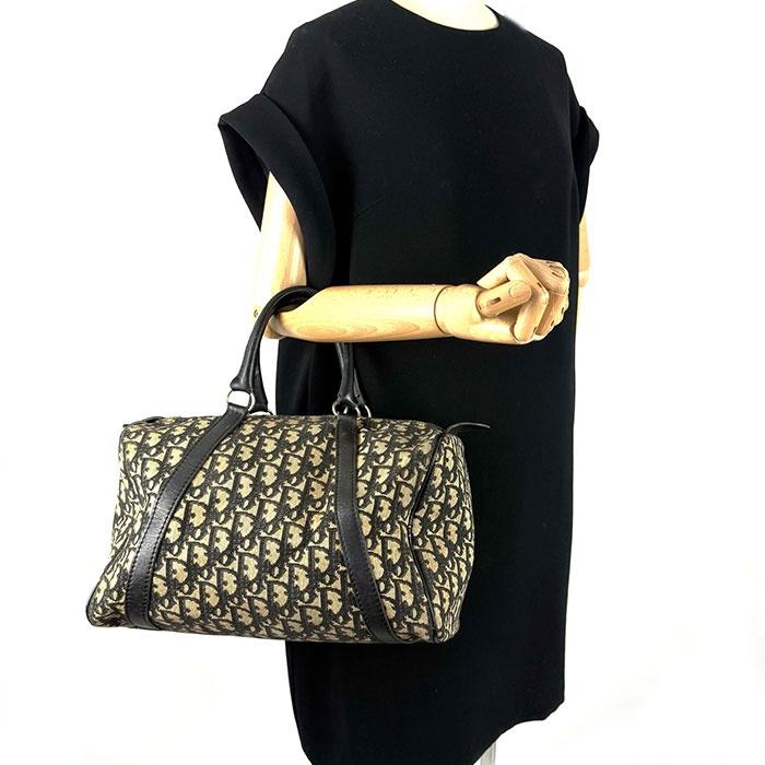 ディオール DIOR ミニボストンバッグ トロッター ロゴ総柄