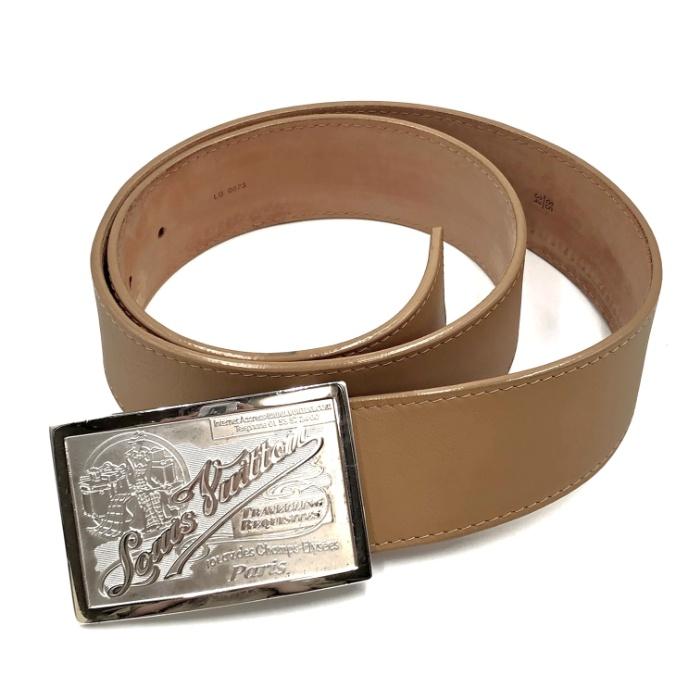 ルイヴィトン LOUIS VUITTON ベルト サンチュール バックル シルバー