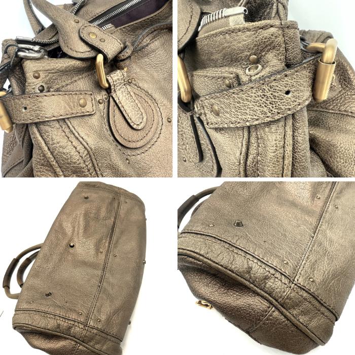 クロエ Chloe ハンドバッグ パディントン 南京錠 ブロンズ