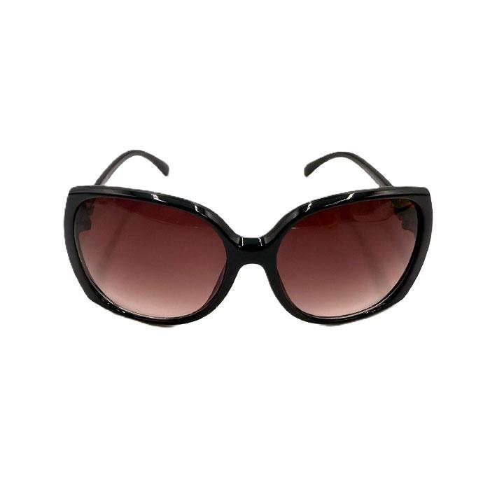 シャネル CHANEL サングラス サイドロゴ付き 大きめレンズ 黒縁  