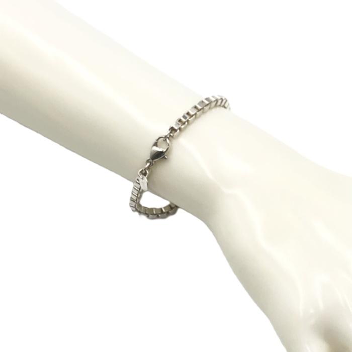 TIFFANY　ティファニー　925シルバー チェーン　ベネチアンブレスレット 美品 ティファニー ベネチアン ブレスレット チェーン シルバー