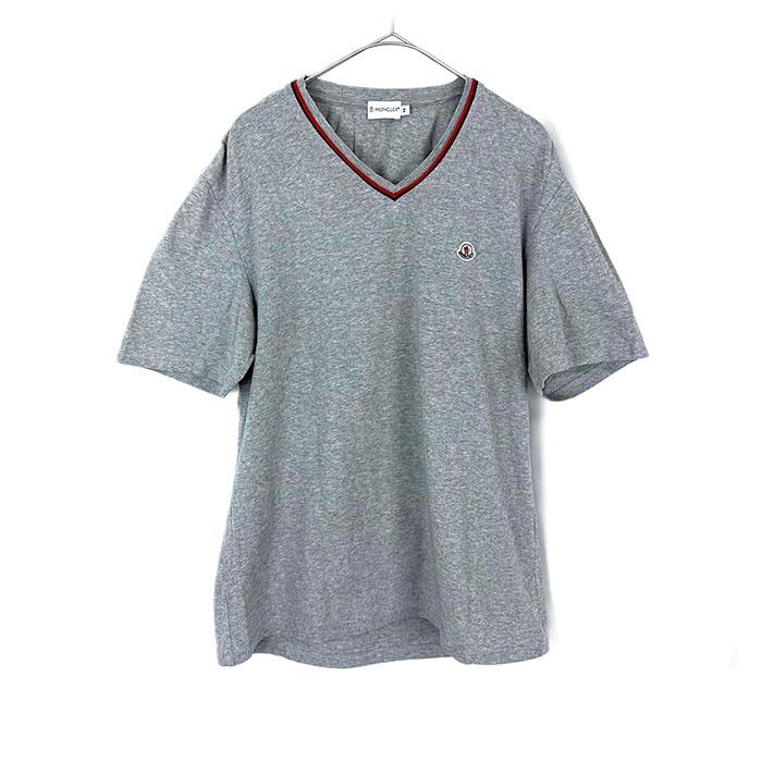 MONCLER グレー フランス国旗 Tシャツ M MONCLER グレー フランス国旗 Tシャツ M MONCLER グレー フランス国旗