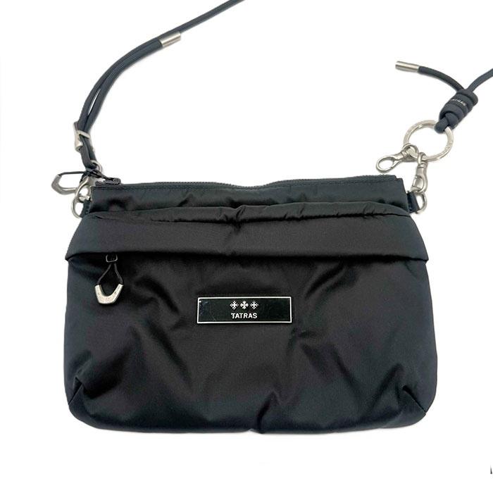 【美品】TATRAS タトラス サコッシュ ヒバリアショルダーバッグ ブラック タトラス TATRAS ショルダーバッグ HIBALIA ヒバリア ナイロン