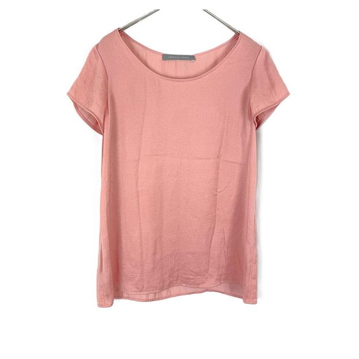 セオリーリュクス セオリー ブラウス くすみピンク 24ss 半袖2024 SS